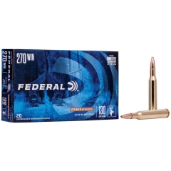 Federal Power-Shok Rifle 270 Win 130 Grain - 20 Rounds
