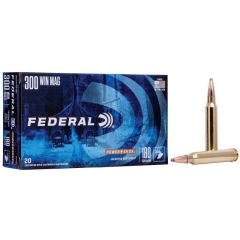 Federal Power-Shok Rifle 300 Win Mag 180 Grain - 20 Rounds