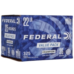 Federal Champion Training Rimfire 22 LR 36 Grain - 325 Rounds
