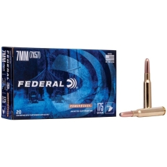 Federal Power-Shok Rifle 7mm Mauser 175 Grain - 20 Rounds