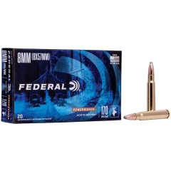 Federal Power-Shok Rifle 8mm Mauser 170 Grain - 20 Rounds