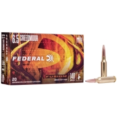 Federal Fusion 6.5 Creedmoor 140gr Soft Point - 20 Rounds