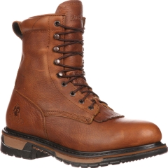 Rocky 9" Original Ride Lacer Waterproof Tan Pitstop Western Boots