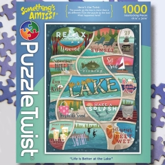 Puzzle Twist Life is Better at the Lake 1000 Piece Puzzle