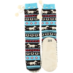 Lazy One Horse Fair Isle Mukluk Slippers