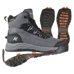 Korkers Verglas Ridge Insulated Waterproof Winter Boots-Grey-9.5