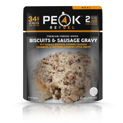 Peak Refuel Premium Freeze Dried Biscuits & Sausage Gravy