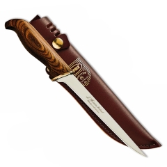 Rapala 6" Presentation Fillet Knife - Brown Laminate Handle
