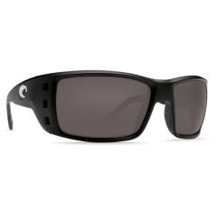 Costa Permit 580P Black Matte Dark Gray Polarized Sunglasses