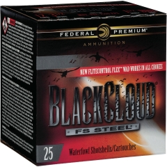 Federal Black Cloud FS Steel High Velocity 12 Gauge 3in 1635 FPS 1.1 oz #2 - 25 Rounds