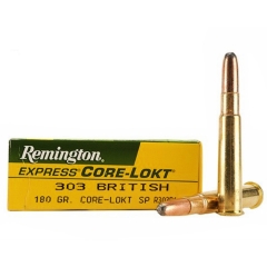 Remington 303 British 180 Grain Core-Lokt JSP - 20 Rounds