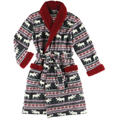 Lazy One Moose Fair Isle Adult Robe
