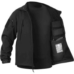 Rothco Conceal/Carry Soft Shell Jacket - Black - XL