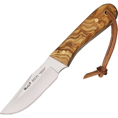 Muela Rhino 9 3.5" Fixed Blade Olive Wood Hunting Knife