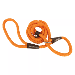 Water & Woods 6' Braided Rope Dog Slip Leash - Safety Orange