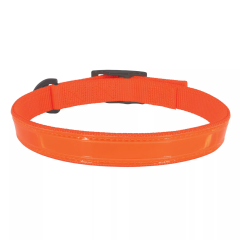 Water & Woods Double-Ply Reflective Dog Collar - 26" Blaze Orange