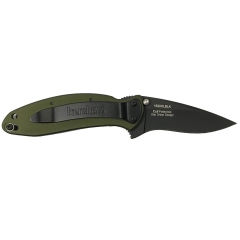 Kershaw Scallion Olive Black Knife