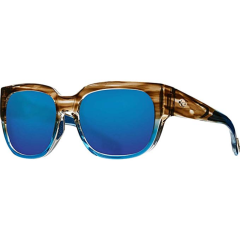 Costa Waterwoman 580G Shiny Wahoo Blue Mirror Polarized Sunglasses
