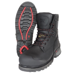 Tough Duck Jarvis 8" 400g Alloy Toe Waterproof Work Boot-Black-10.5W
