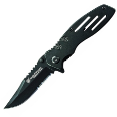 Smith & Wesson Extreme Ops Combo Folding Knife - Black