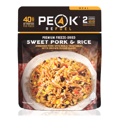 Peak Refuel Premium Freeze Dried Sweet Pork & Rice