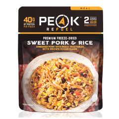 Peak Refuel Premium Freeze Dried Sweet Pork & Rice