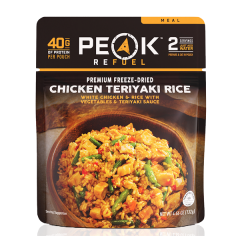 Peak Refuel Premium Freeze Dried Chicken Teriyaki Rice