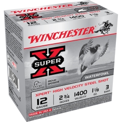 Winchester Super-X Xpert High Velocity Steel 12Ga 2 3/4" 1 1/8oz 3 Shot - 25 Rounds