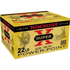 Winchester Super-X Power Point 22LR 40gr - 222 Round Brick