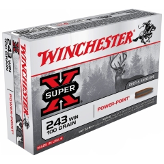Winchester Super-X 243 Winchester 100 Grain Power-Point - 20 Rounds