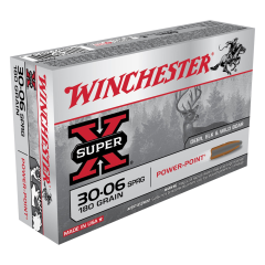 Winchester Super-X Ammunition 30-06 Springfield 180 Grain Power-Point