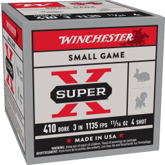 Winchester Super-X High Brass 410 Ga 3" 4 Shot 11/16oz Lead