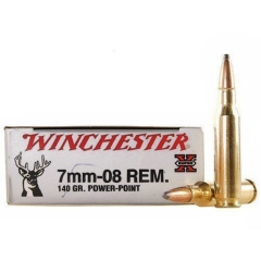 Winchester Super-X 7mm-08 Remington 140 Grain Power-Point - 20 Rounds