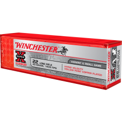 Winchester Super-X 22 LR 40gr Copper Plated HP - 100 Rounds