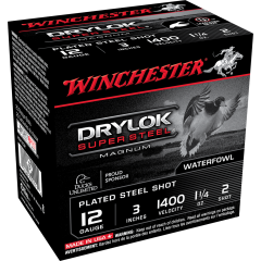 Winchester Drylock Super Steel Magnum 12 Ga 3" 1 1/4oz 32 Shot - 25 Rounds