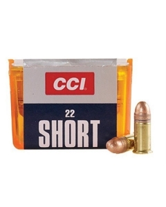 CCI 22 Short 29 Grain Copper Plated Lead Round Nose - Box of 100