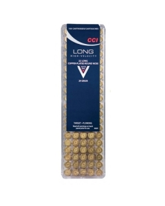 CCI 22 Long High Velocity 29 Grain Copper Plated Round Nose