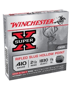 Winchester Super-X Rifled HP Slug .410 Ga 2.5" 1/5oz - 5 Rounds