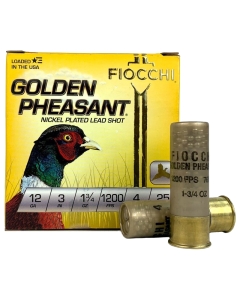 Fiocchi Gold Pheasant 12Ga 3" 1 3/4oz 4 Shot - 25 Rounds