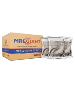 MRE Giant Meals Ready to Eat Case of 12 with Heater