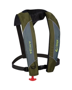 Onyx A/M-24 Automatic / Manual Inflatable Life Jacket - Green