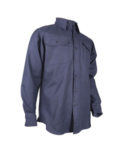 Tru-Spec 1440 XFire Navy 7.5 oz. Durable FR 100% Cotton Long Sleeve Dress Shirt