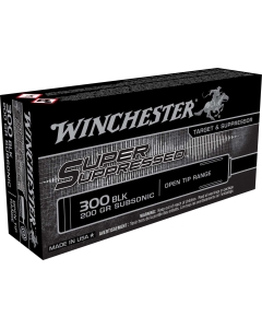 Winchester Super Suppressed 300 AAC Blackout 200gr Open Tipped Match - 20 Rounds