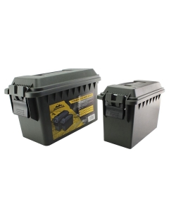Ridgeline 2 Pack Plastic Ammo Box - 30 Cal & 50 Cal - OD Green
