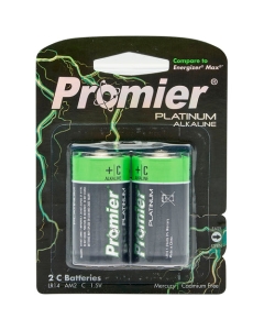 Promier C Platinum Alkaline Battery 2 Pack