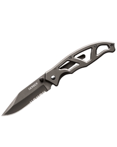 Gerber Paraframe I - TI-Grey, Serrated Folding Knife