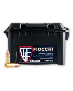 Fiocchi Shooting Dynamics 22LR 40gr Copper Plated Round Nose - 1575 Rounds in Plano Can