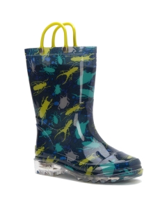 Western Chief Youth Bug Splatter Lighted Rain Boots