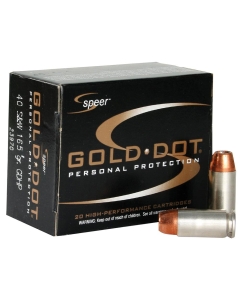 Speer Gold Dot 40 S&W 165 Grain HP - 20 Rounds