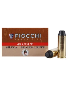 Fiocchi Cowboy Action 45 Colt 250 Grain Lead Flat Point